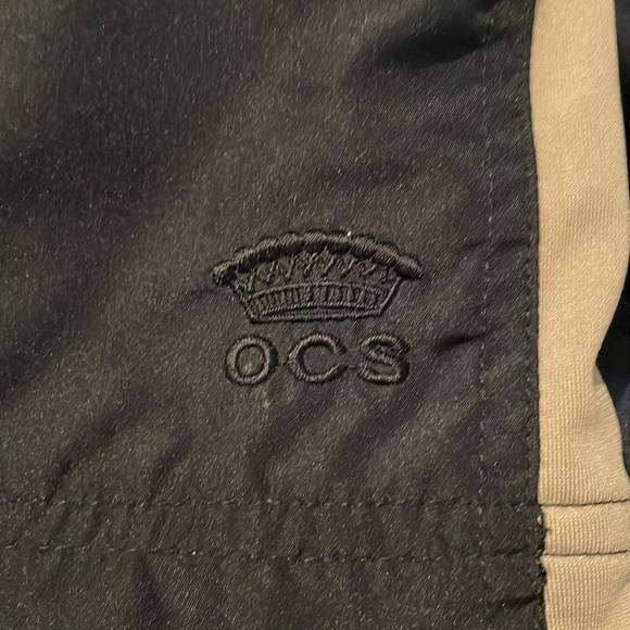 Oleg Cassini Sport Track Jacket and Pants Set in Black Tan Size Petite M/L - Picture 16 of 16